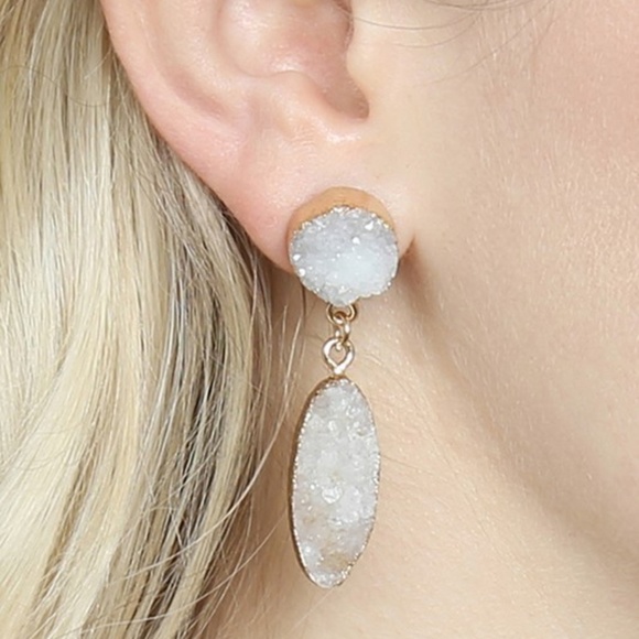 Jewelry - GORGEOUS DRUZY  DROP EARRINGS.